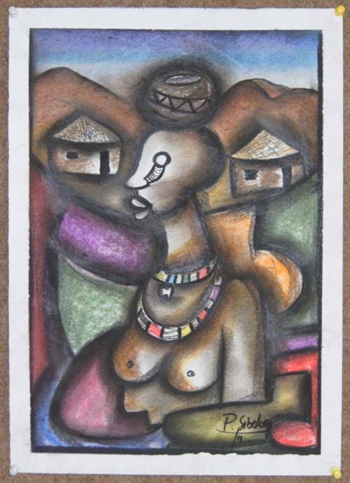 PETER SIBEKO PASTELS