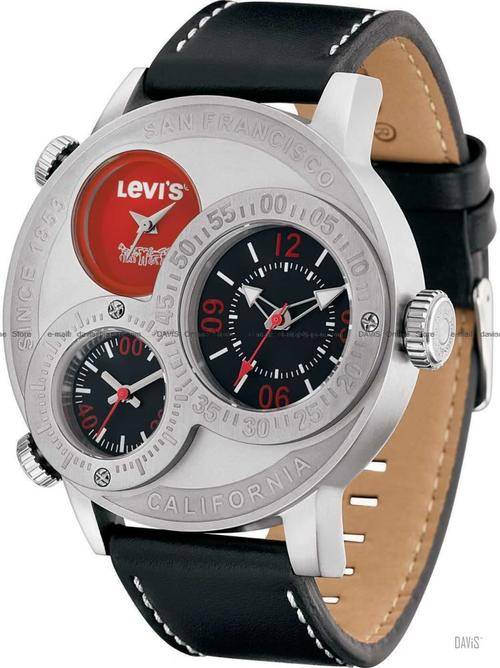 LEVIS Black/Red Chronograph