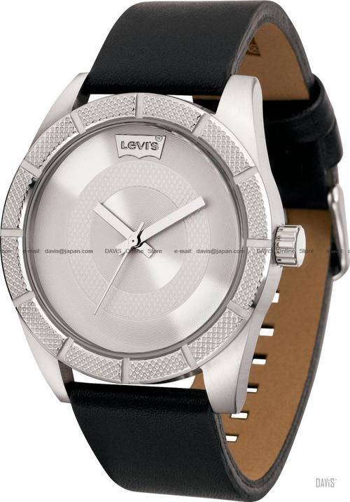 LEVIS TIME CORE ANALOG WATCH LEATHER STRAP SILVER