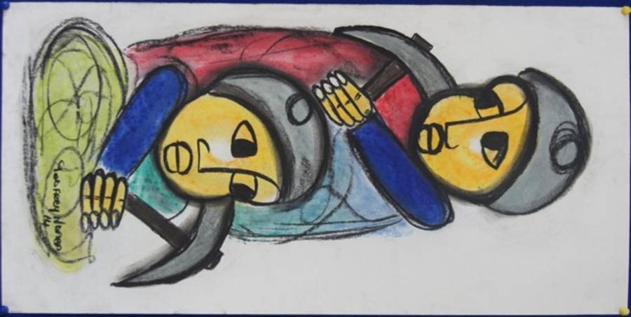GODFREY NDABA PASTELS