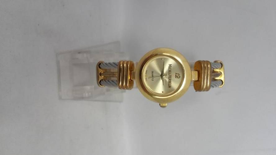MICHEL HERBELIN GOLD AND SILVER LADIES WATCH