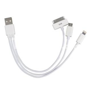 MULTI ADAPTOR CABLE FOR IPHONE 5 PHONE 4 & SAMSUNG