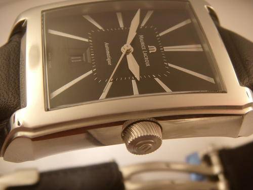 Maurice Lacroix Pontos Rectangulaire Automatique Mens  @@ NO RESERVES@@