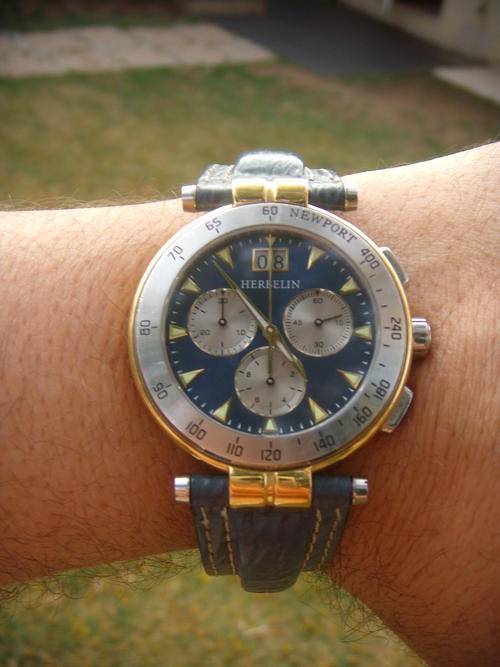 MICHEL HERBELIN NEWPORT CHRONOGRAPH         @@ NO RESERVES@@