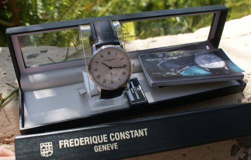 FREDERIQUE CONSTANT  MENS  TIMEPIECE  NEW IN BOX WITH TAG          NO RESERVES