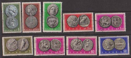 Greece 1963 - Ancient Greek Coins - 9 Different Vols
