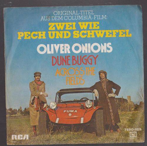 Oliver Onions - Across The Fields / Dune Buggy - Seven Single With Picture Sleeve