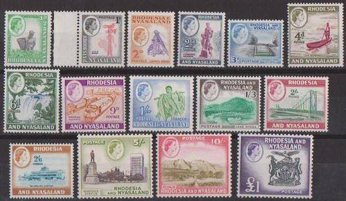 Rhodesia 1959 - Complete Set Of 15