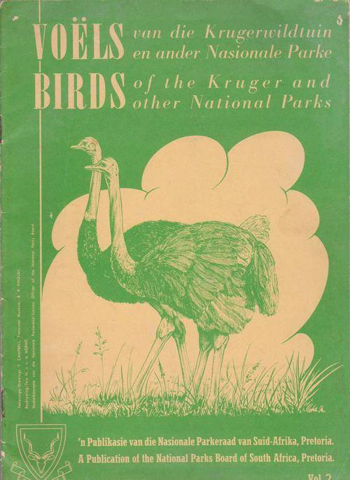 Birds/Voels Of The Kruger And Other National Parks - Vol. 2 - 1959 Edition Bilingual Book