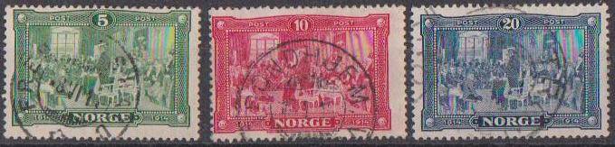 Norway 1914 - Complete Set Of 3  CVR270.00
