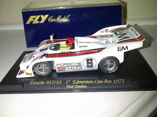 Scalextric FLY PORSCHE 917/10 CAN AM AUDI 1ST EDMONTON 1972 WHITE  RARE 1/32 SLOT CAR