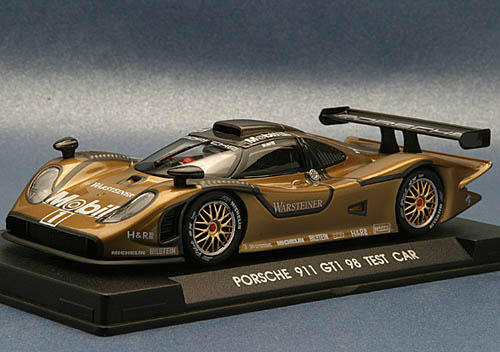 Scalextric FLY PORSCHE GT1 98 LE MANS MOBIL GOLD Ref A73 RARE 1/32 SLOT CAR