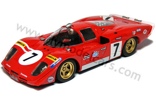 Scalextric FLY FERRARI 512S CODA LUNGA LE MANS 1970 DEREK BELL RONNIE PETERSON 1/32 SLOT CAR