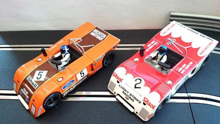 Scalextric SALE Fly CHEVRON B21 TEAM GUNSTON No.5 3h Lourenco Marques 1972 1/32 scale slot car