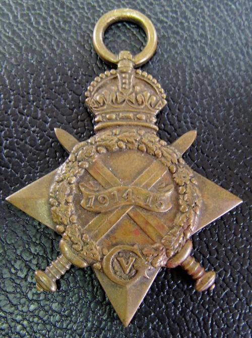 WWI 1914-1915 Star, Full size, awarded to L/CPL J Blanckenberg 4th DISMTD RFLS.