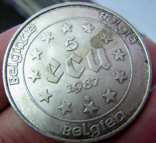 Belgium 5 Ecu 1987 Silver coin