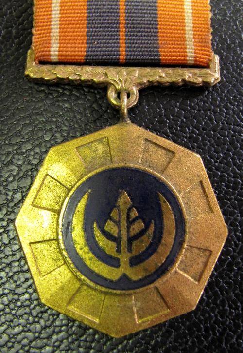 SADF Pro Patria medal 'Swivel suspender' type awarded to 60761