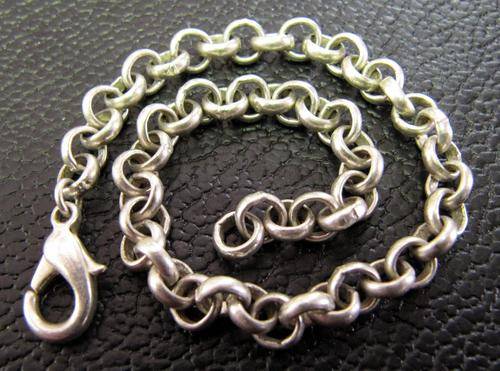 Sterling Silver Round Belcher bracelet - 19cm