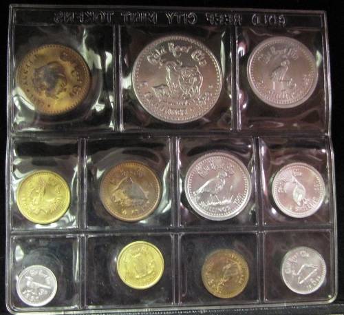 Gold Reef City Mint tokens - Full set in packaging