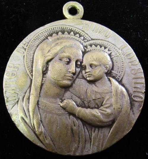 Catholic pendant - Jesus with Madonna & Child