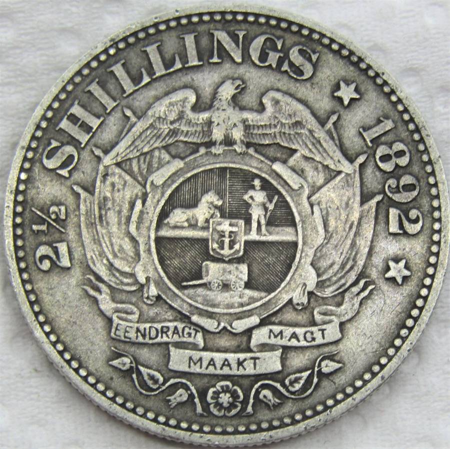1892 ZAR 2 1/2 Shillings