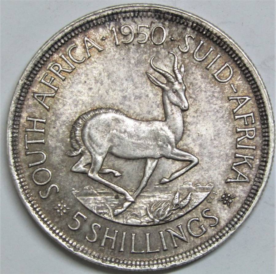 1950 Union of South Africa 5 Shillings *UNC *
