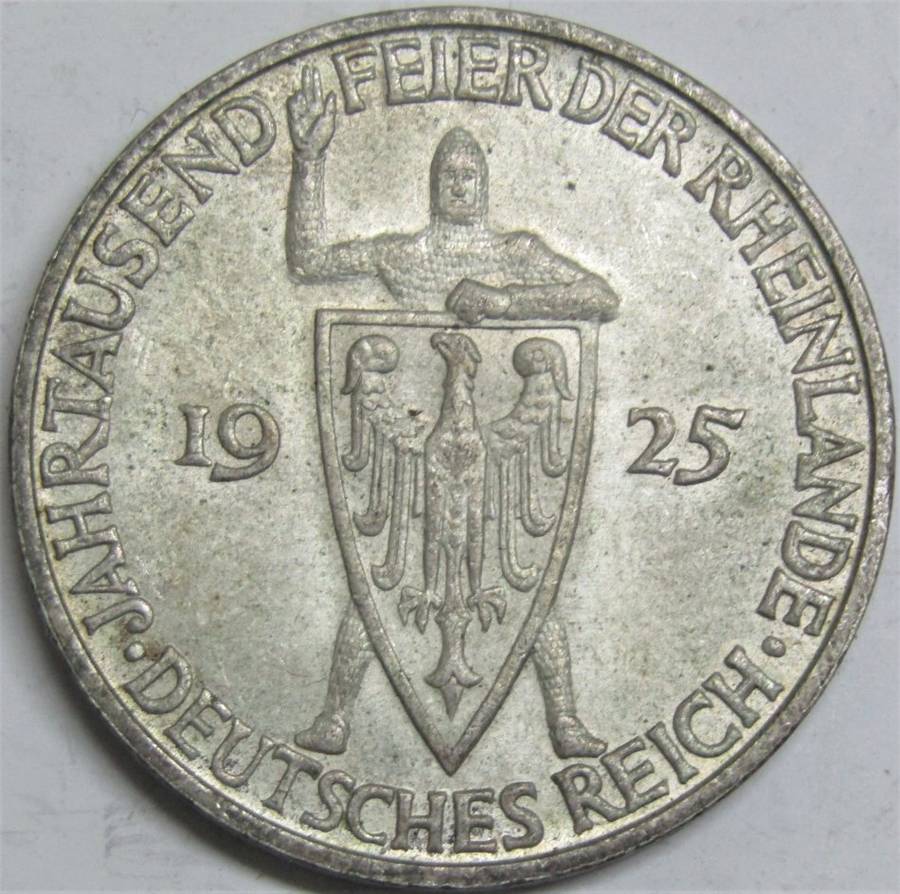 Germany - Weimar Republic 3 Reichsmark 1925D