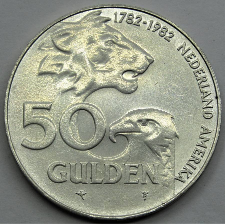 1982 Netherlands  50 Gulden ( 25 grams Sterling Silver)