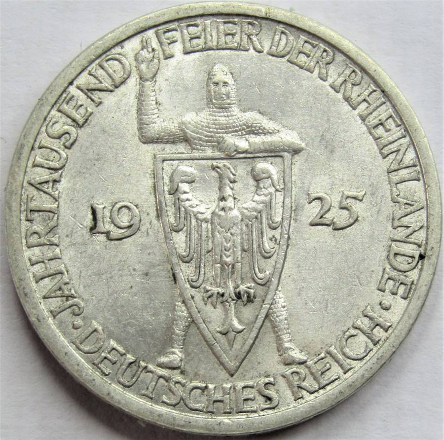 Germany - Weimar Republic 3 Reichsmark 1925A