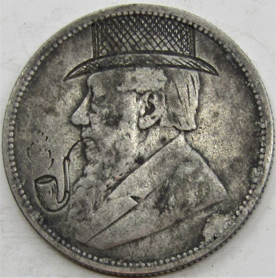 1894 ZAR 2 Shilling "Hat and Pipe"