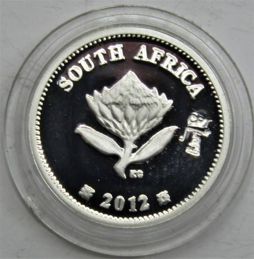 2012 Gauteng Proof Silver 2 1/2 Cents with CPT mintmark (Encapsulated as issued)