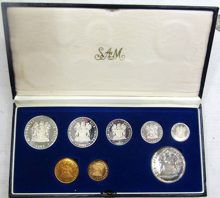 1989 Republic of South Africa Proof Set in original box of issue