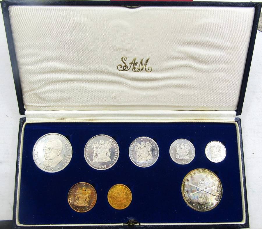 1985 Republic of South Africa Proof Set in original box of issue