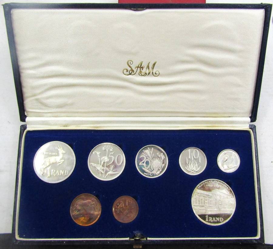 1985 Republic of South Africa Proof Set in original box of issue