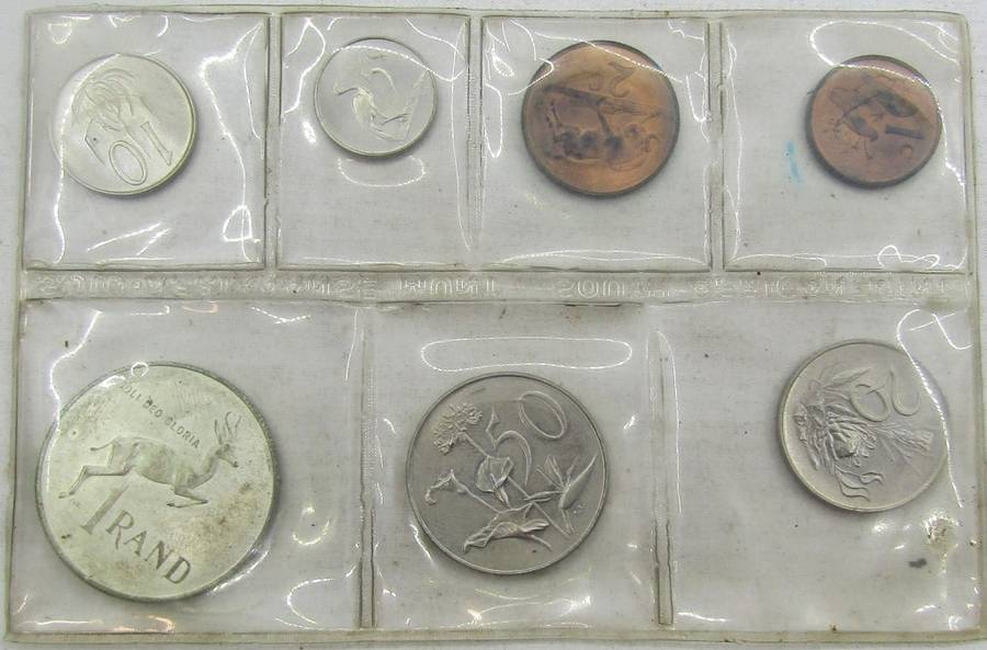 1967 Republic of South Africa Mint  Set with SILVER RAND  unopened as issued ENGLISH LEGEND