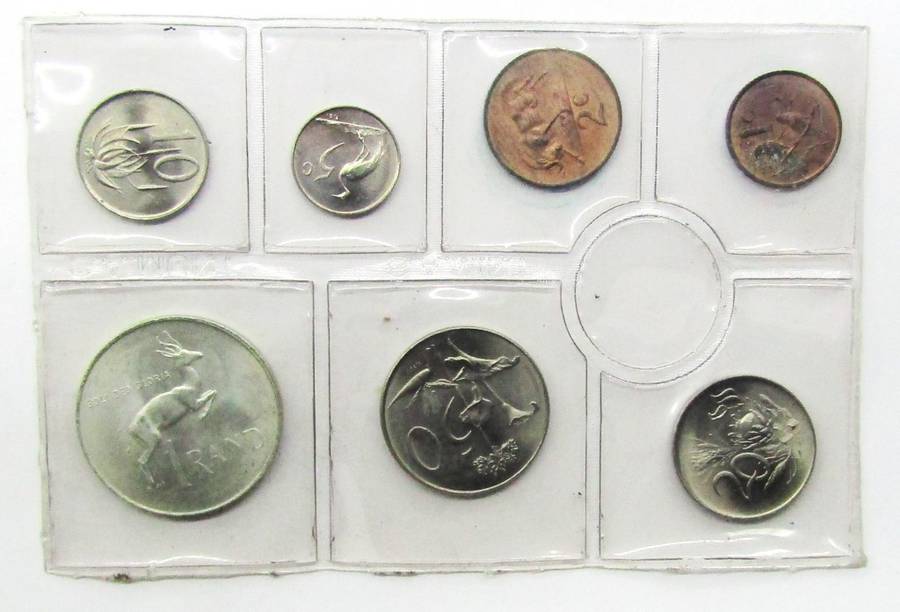 1967 Republic of South Africa Mint  Set with SILVER RAND  unopened as issued AFRIKAANS LEGEND