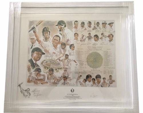 Cricket Frame Limited Edition Signed By Pat Symcox and Mark Boucher