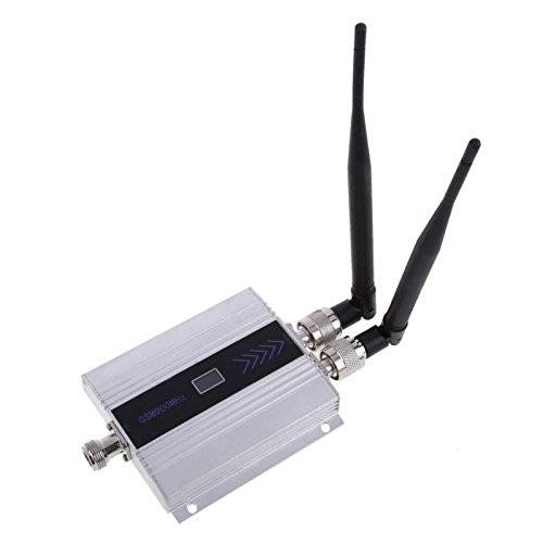 LCD GSM 900MHz Cell Phone Signal Repeater Booster Amplifier + Indoor dual antenna Super strong signa