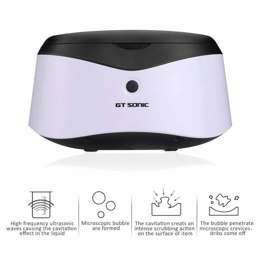 GT SONIC Jewelry Cleaner Machine 600ml Glass Cleaner Machine Cleaing Machines Polishing Eyeglass Nec