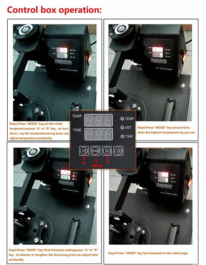 Heat press machine Dual Digital Display Heat Press Transfer Sublimation Machine for Cup Coffee Mug