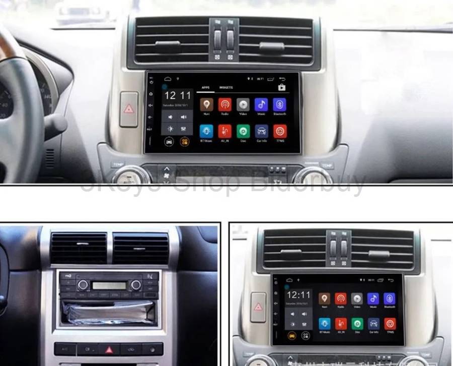 Android Car Radio Stereo 7 Inch Capacitive Touch Screen High Definition 1024x600 GPS Navigation Blue