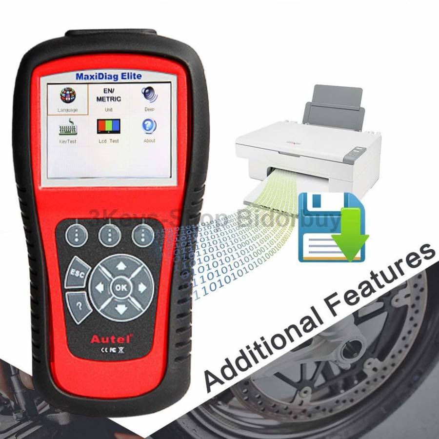 Autel Scanner MD802 Maxidiag Elite Full System Diagnoses for ABS, SRS, Engine, Transmission ,EPB, Oi