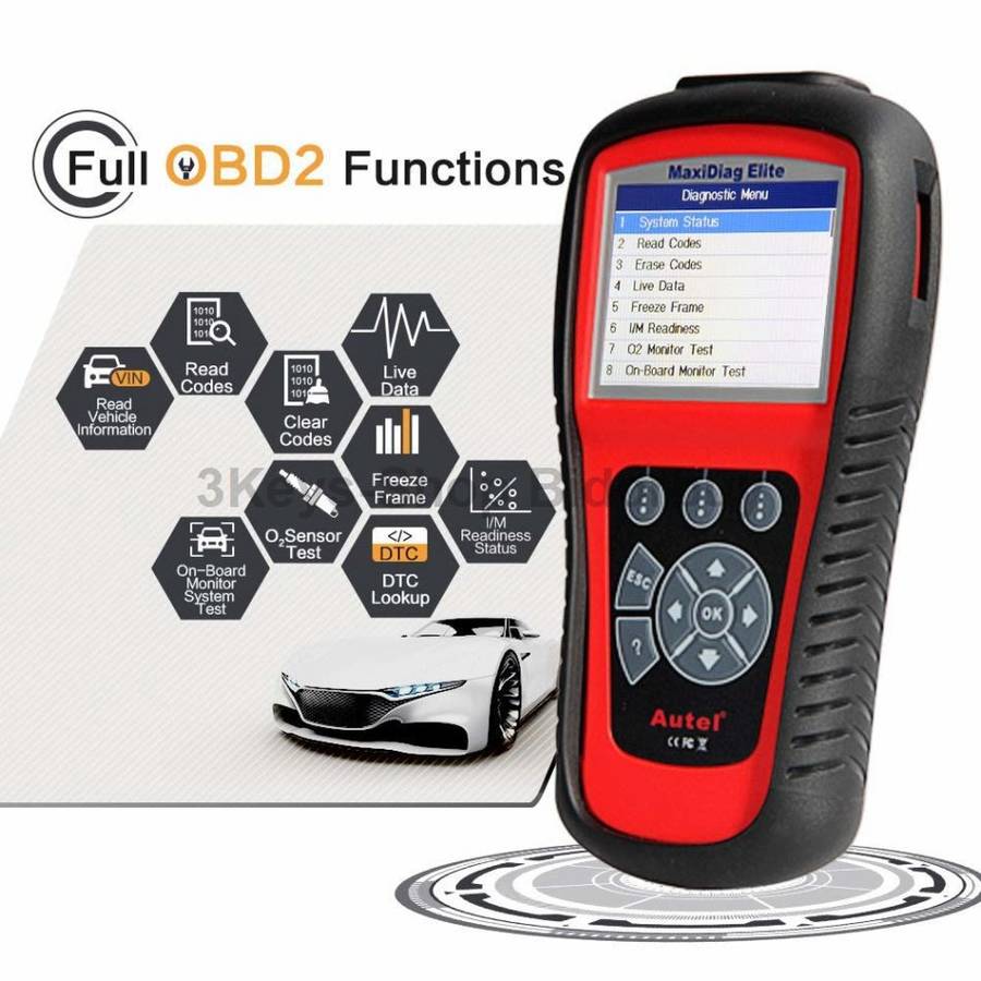 Autel Scanner MD802 Maxidiag Elite Full System Diagnoses for ABS, SRS, Engine, Transmission ,EPB, Oi