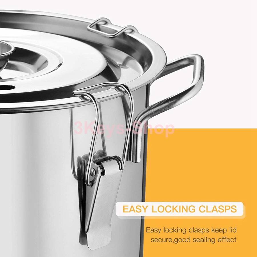 2 Gal/ 8 Liter Moonshine Still Alcohol Wine Distiller Spirits Wine Making Equipment Home Brewing, S