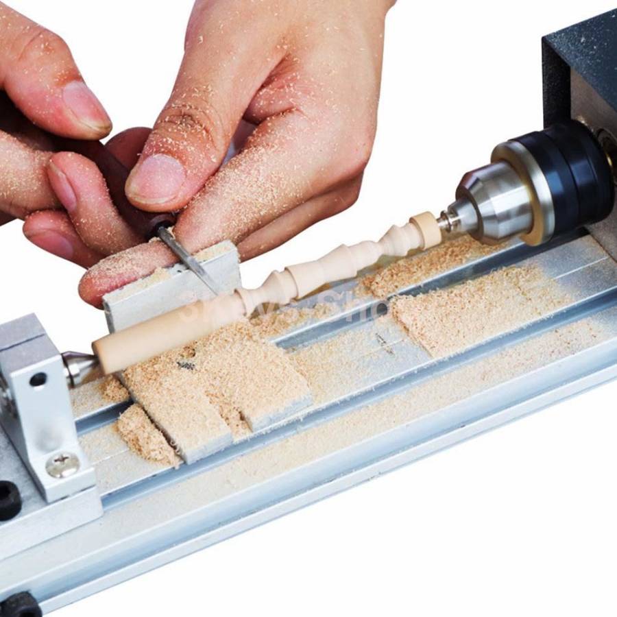 Full set Grinding Mini Lathe Beads Polisher Machine Table Woodworking Wood DIY Tool Lathe Standard