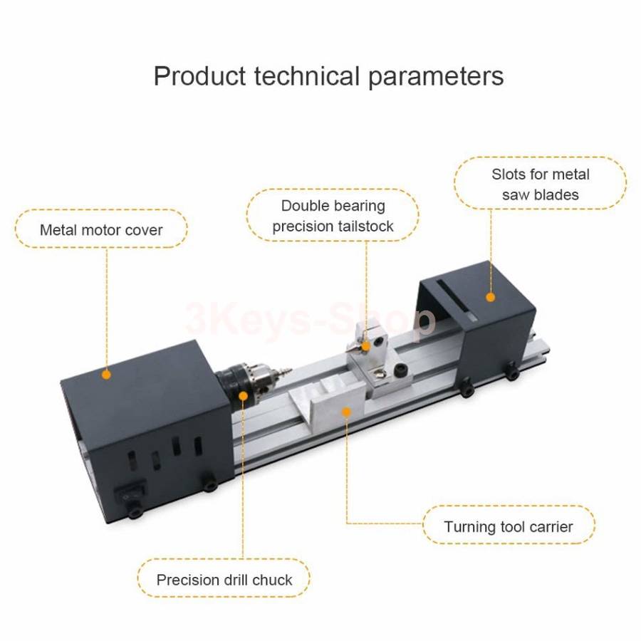 Full set Grinding Mini Lathe Beads Polisher Machine Table Woodworking Wood DIY Tool Lathe Standard