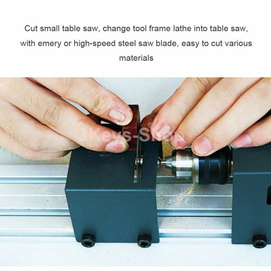 Full set Grinding Mini Lathe Beads Polisher Machine Table Woodworking Wood DIY Tool Lathe Standard