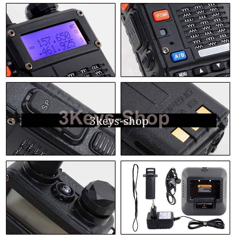 2 For R BaoFeng BF-F8HP (UV-5R 3rd Gen) 8-Watt Dual Band Two-Way Radio