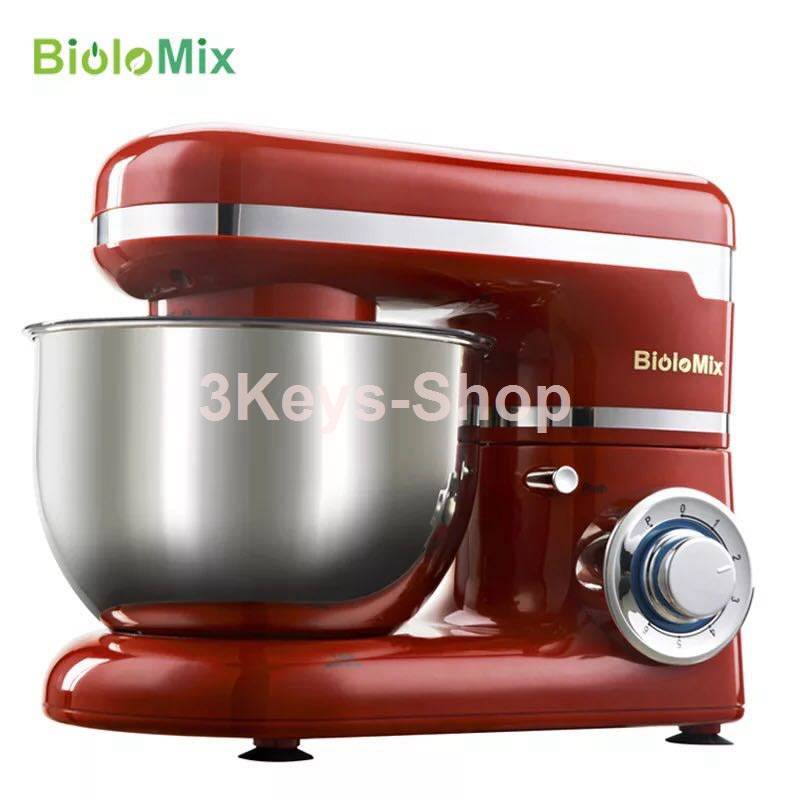 Stand Mixer, Kitchen Mixer, 1200W 6 Speed Tilt-Head Stand Mixers with Splash Guard, Stainless Steel