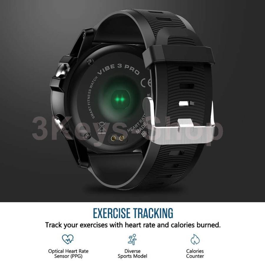 Zeblaze Vibe 3 PRO Smart Watch,Heart Rate IP67 Waterproof Bluetooth 4.0 Smartwatch Smart Sports Watc